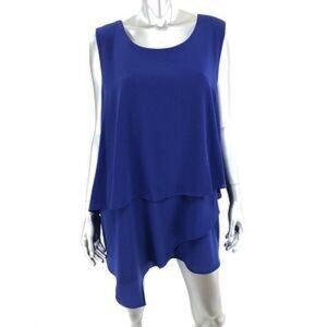 Vince Camuto Sleeveless Tunic Blouse - Asymmetrical Hem